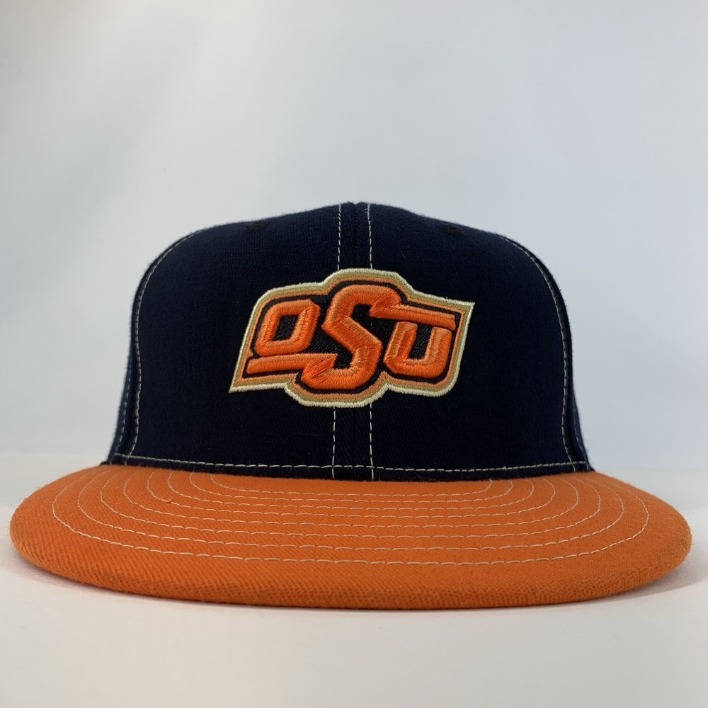 OSU Cowboys Hat Oklahoma State Orange Black L/XL Stretch Baseball Cap TOW King - Picture 3 of 16